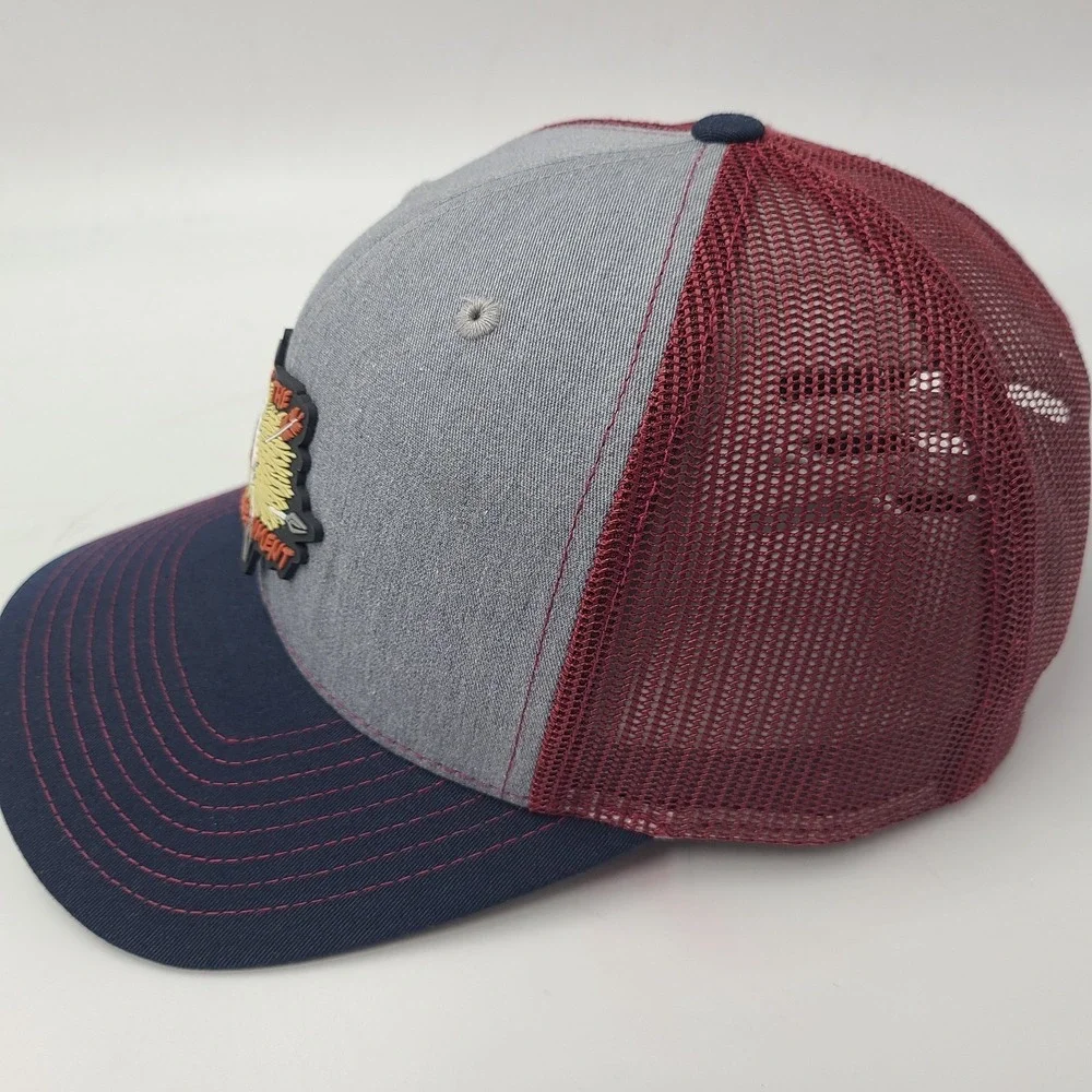 Shield Republic Hat Trust The Government Snapback Trucker Mesh Gray Blue Red Men